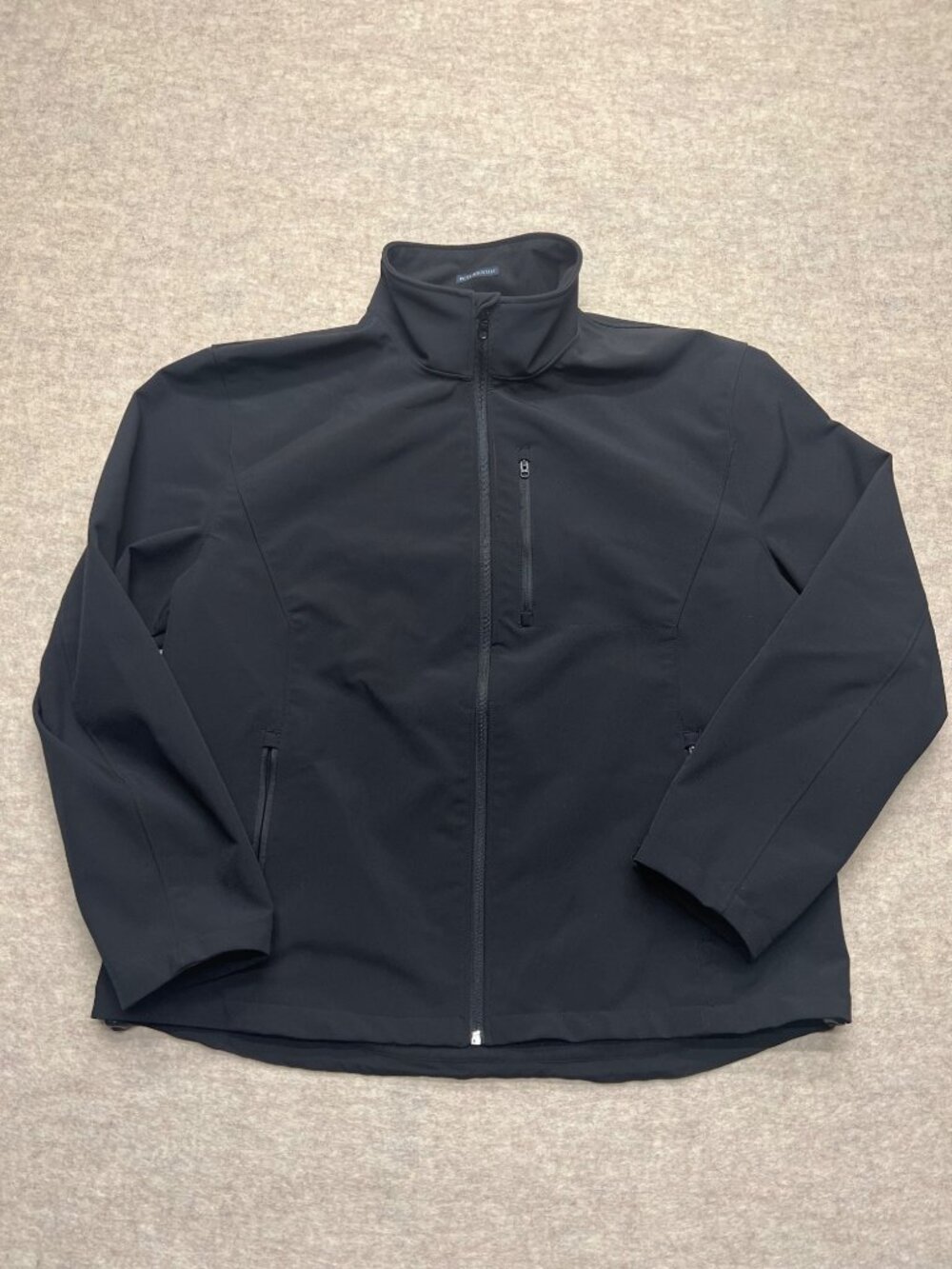 St.John's Bay Black Full Zip Water Resistant Jacket Size XL